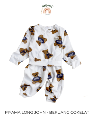 Piyama Musim dingin long John Usia 0-10 tahun Setelan Piyama anak Unisex